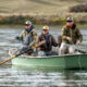 fishing from a drift boat - Holter Dam