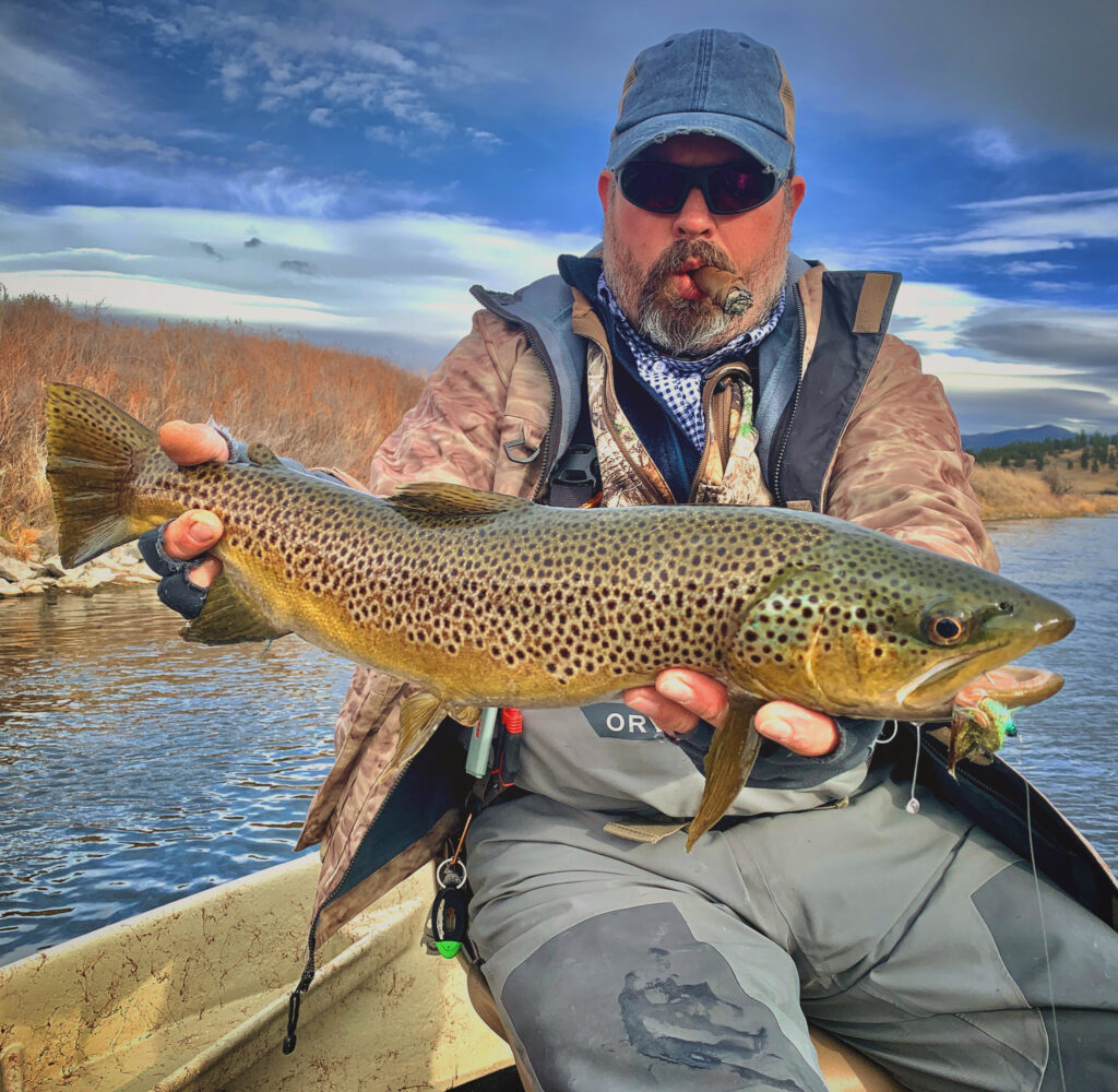 Streamer fishing the Missouri river