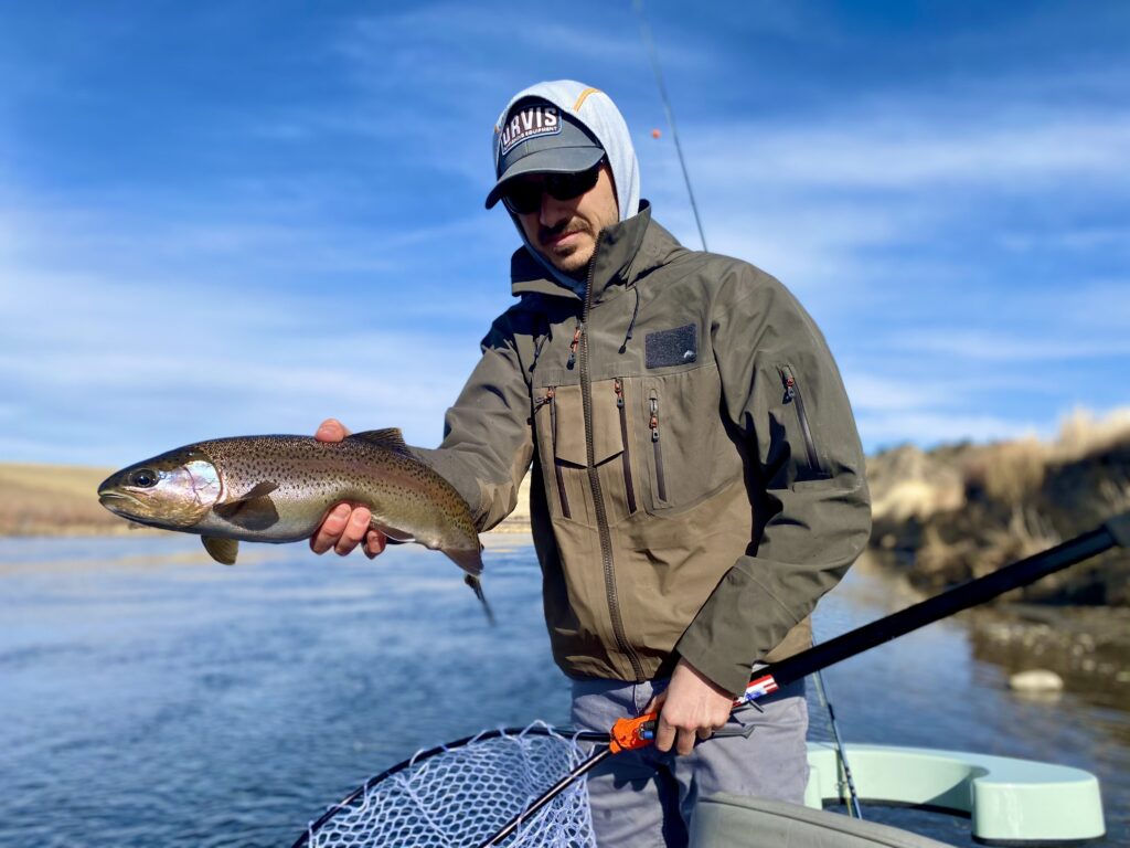 Spring fishing on the Missouri River near Craig montana.