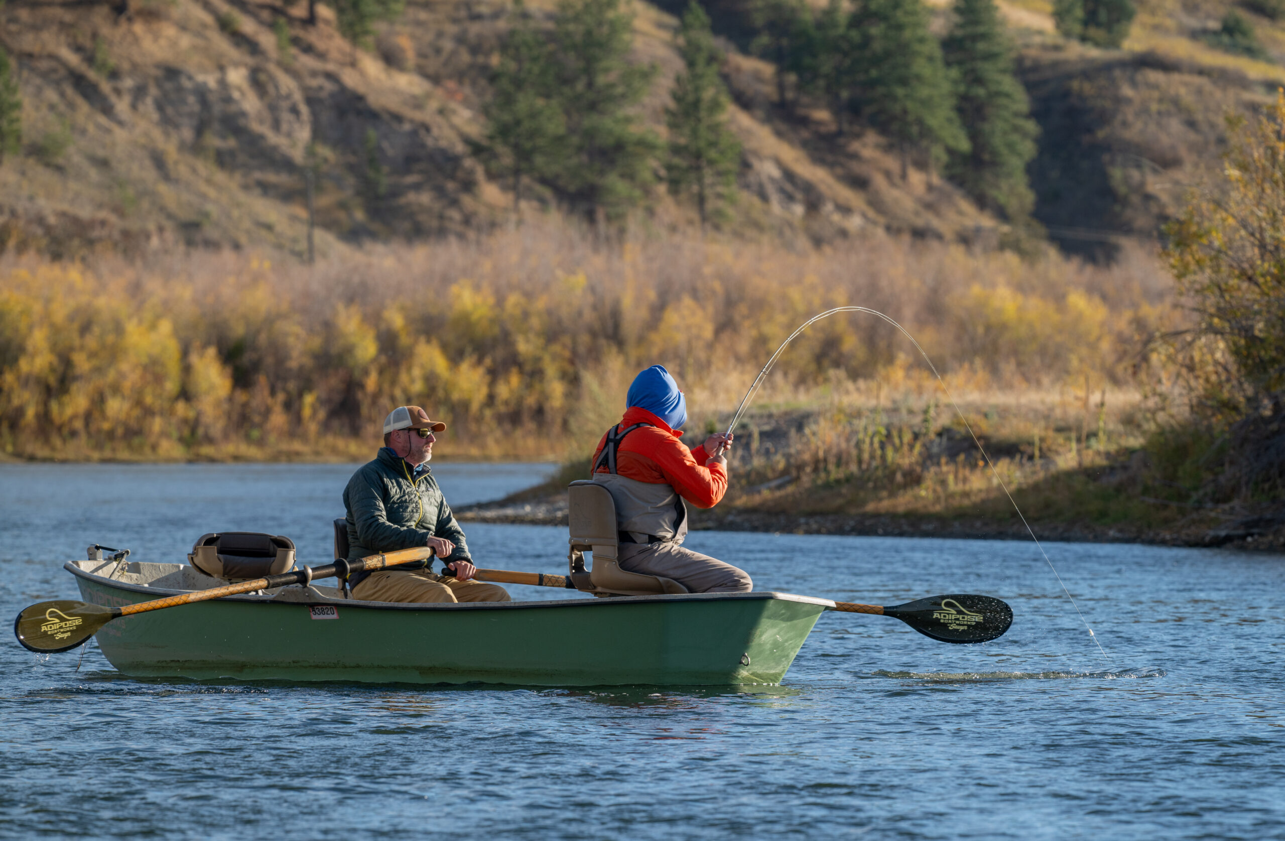 Adipose boat - fly fishing Missouri river