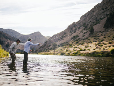Wade fishing the Missouri river