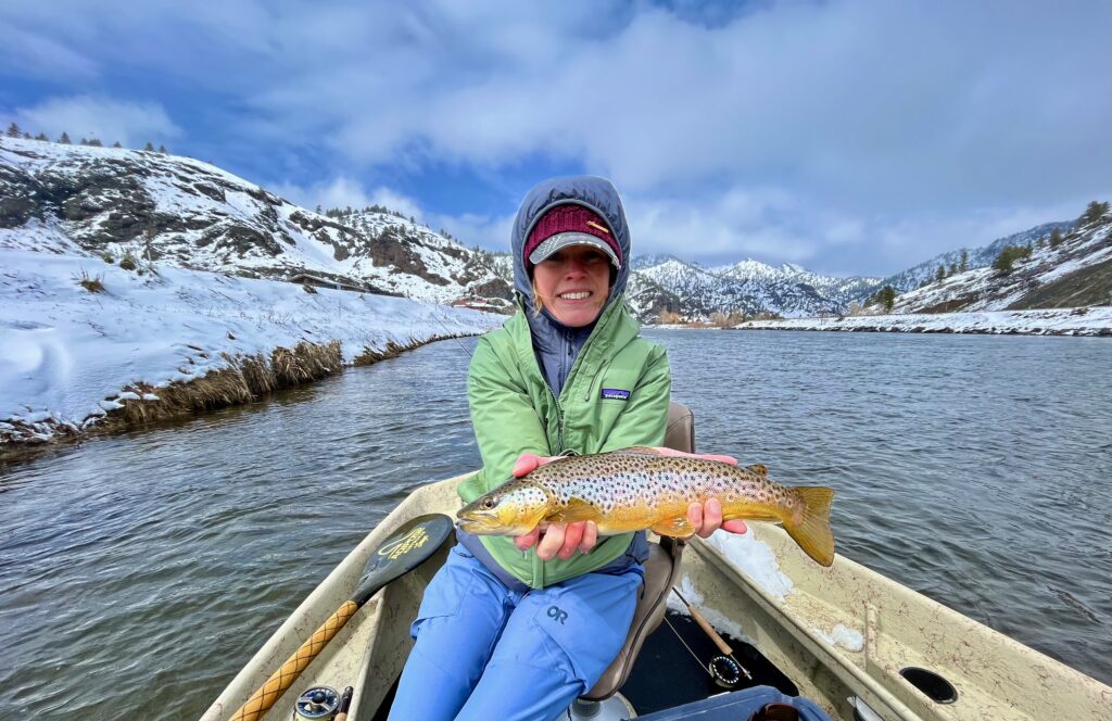 fly fishing from a drift boat