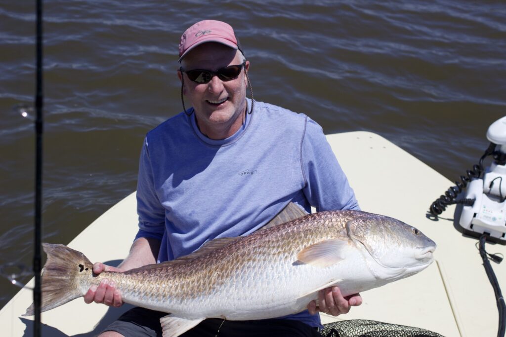 huge Redfish - pawleys island