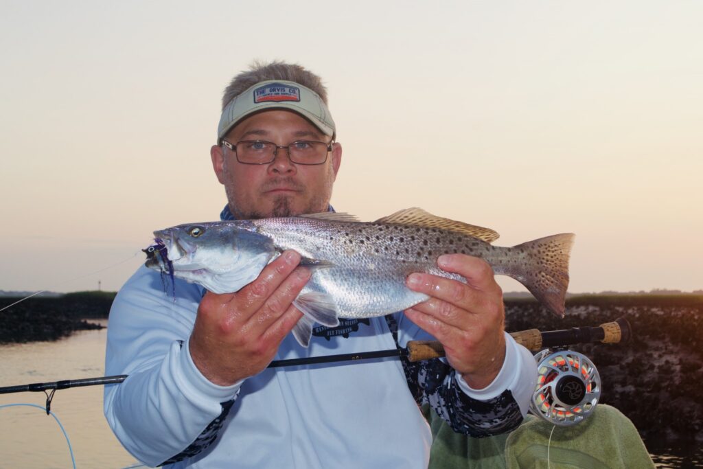 Fishing for speckled sea trout with an Osprey in Charleston SC 